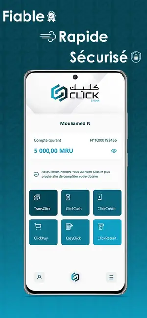 Click by BNM app services screen